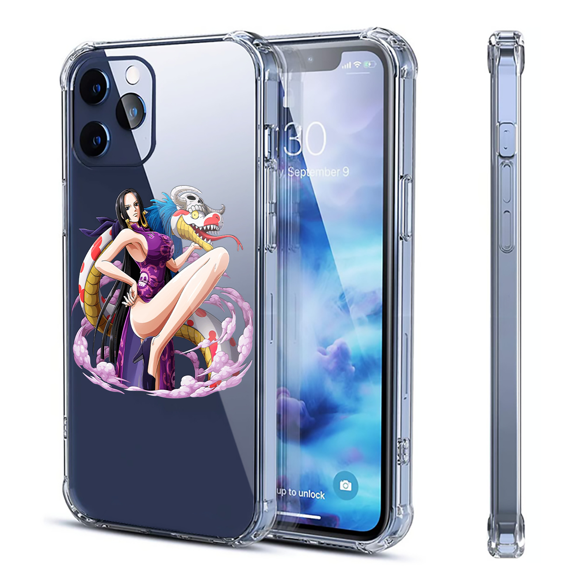 （画像用） ワンピース ボア・ハンコック ONE PIECE Boa·Hancock 【iPhone 12シリーズ対応】透明スマホケース（クリアソフトケース）